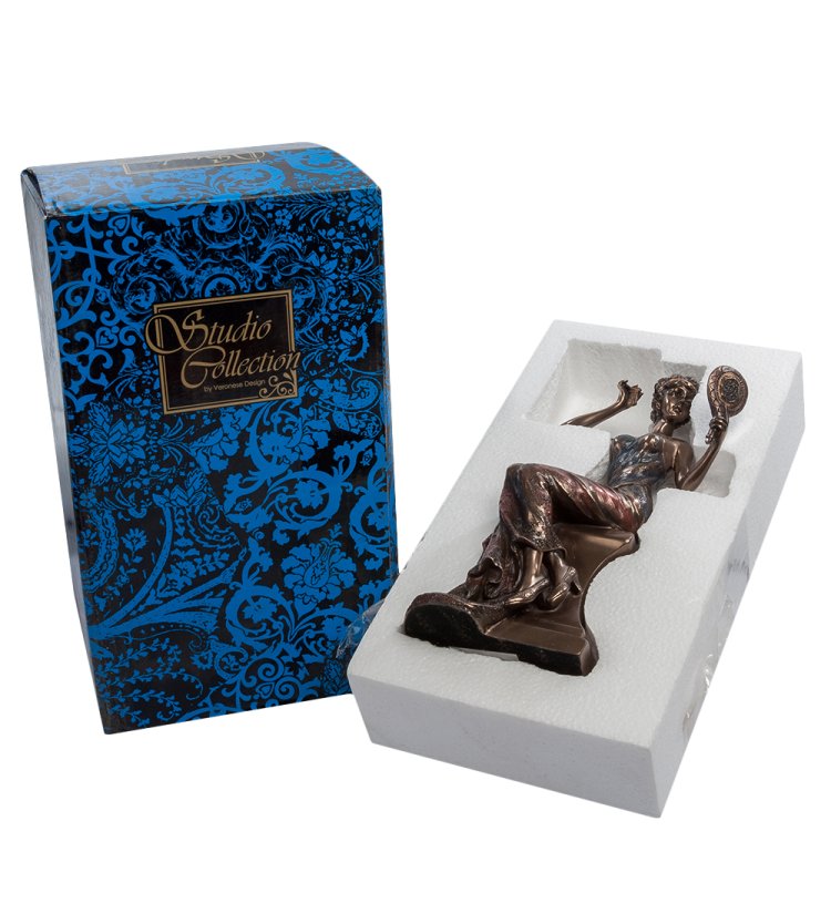 Статуэтка Дама с зеркалом Veronese WS-451, упаковочный вид
