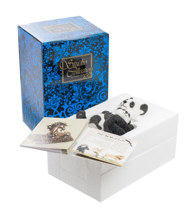 Статуэтка Панда с детенышем Veronese WS-697, упаковочный вид