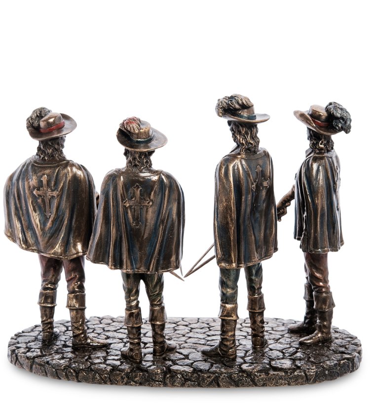 Статуэтка Мушкетеры - один за всех и все за одного Veronese WS-1023, оборотная сторона