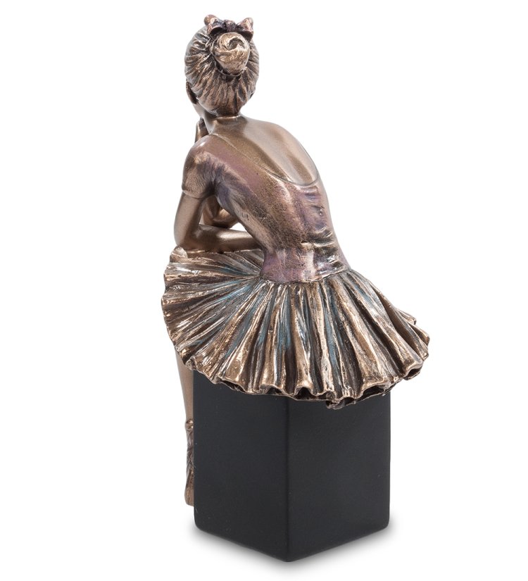 Статуэтка Юная балерина на кубе Veronese WS-409, оборотная сторона