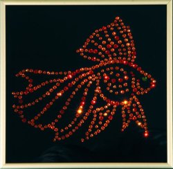 Картина Золотая рыбка Color c кристаллами Swarovski