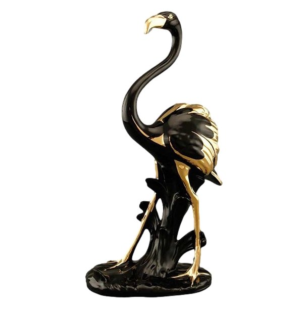 Статуэтка черный Фламинго