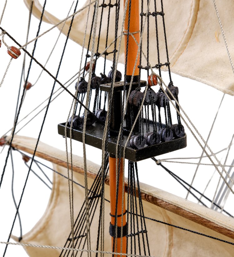 Модель британского линейного корабля HMS Victory 1668 г. фото мачты