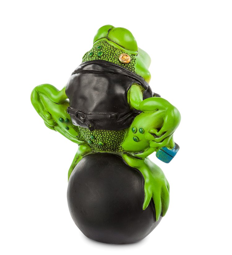 Фигурка-лягушка Бильярдист Билли The Comical World of Stratford RV-100, оборотная сторона