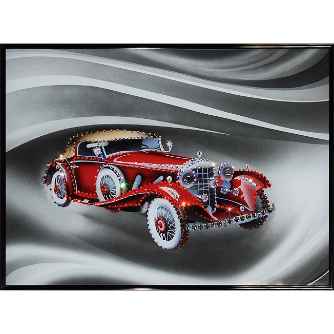 Картина Мерседес c кристаллами Swarovski