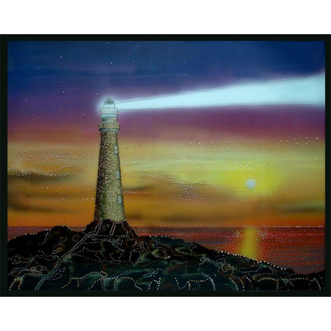 Картина Маяк c кристаллами Swarovski