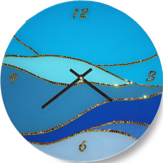 Часы с кристаллами Swarovski - Волна