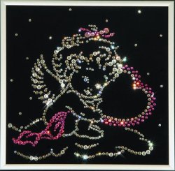 Картина Ангелочек c кристаллами Swarovski