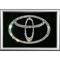 Картина Логотип Toyota c кристаллами Swarovski