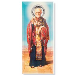 Декоративное панно Николай чудотворец с отделкой стразами