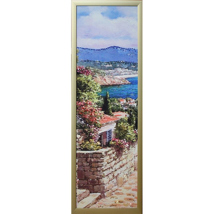 Композиция из 5 картин - Аромат чувств c кристаллами Swarovski