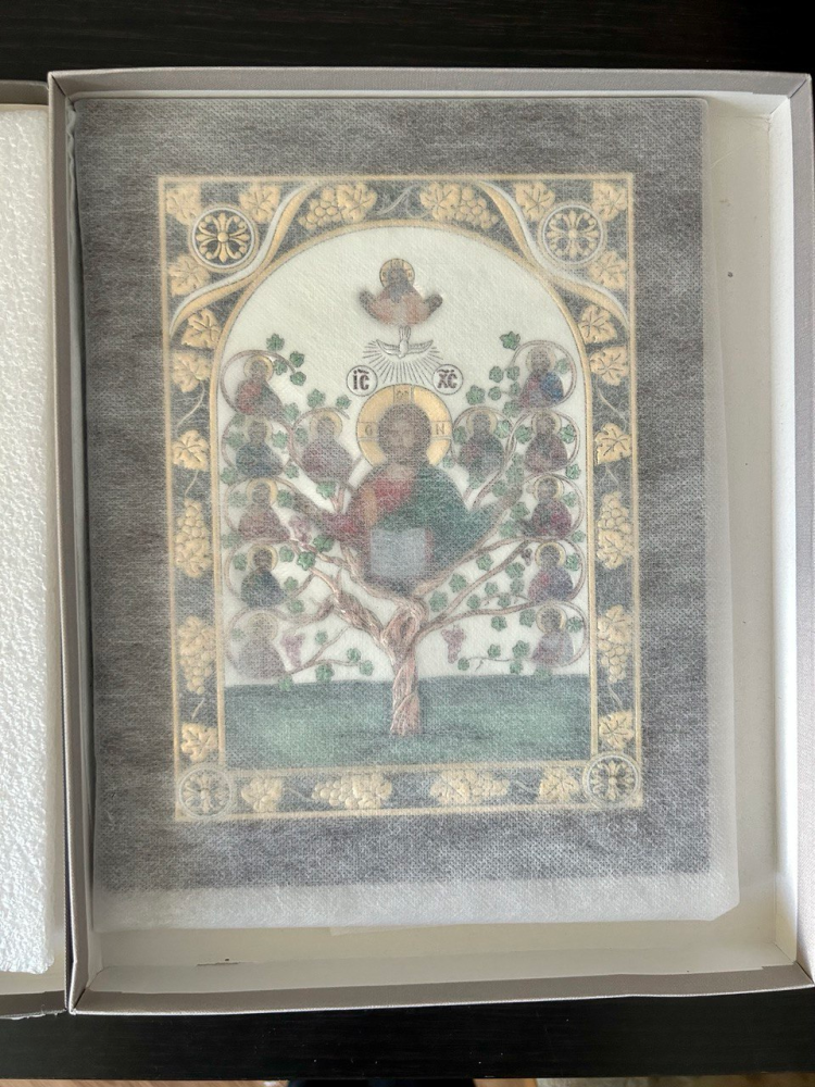 Икона Древо Жизни, Цветная, Размер: 22х28 см Beltrami 6418/7CW, фото со склада упаковочный вид