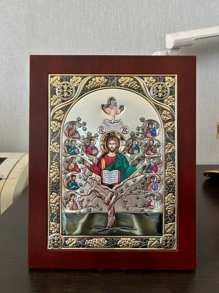 Икона Древо Жизни, Цветная, Размер: 22х28 см Beltrami 6418/7CW, фото со склада портретный вид