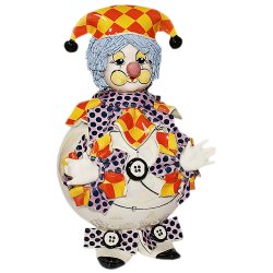 Статуэтка из фарфора Клоун - копилка (средний)