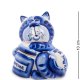 Фигурка Кот-Сластена Голубая гжель ГЛ-349 