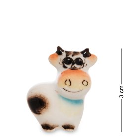 Фигурка Маленький Бык символ 2021 года Цветная гжель