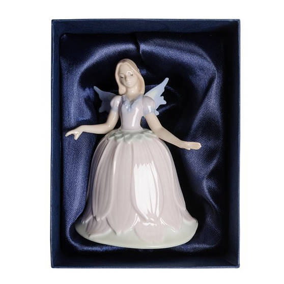 Фарфоровая фигурка Эльфина в красивом платье Pavone JP-06/ 2, упаковочный вид