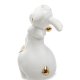 Статуэтка из фарфора Белая крольчиха с корзинкой цветов Pavone JP-31/ 3, фотография со спины