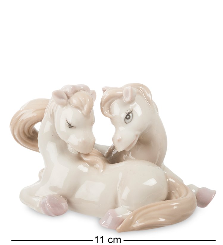 Статуэтка из фарфора Пара Лошадок Счастливы вместе Pavone JP-61/ 7