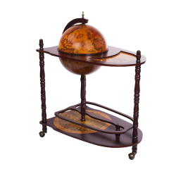 Напольный глобус бар со столиком, сфера 33 см