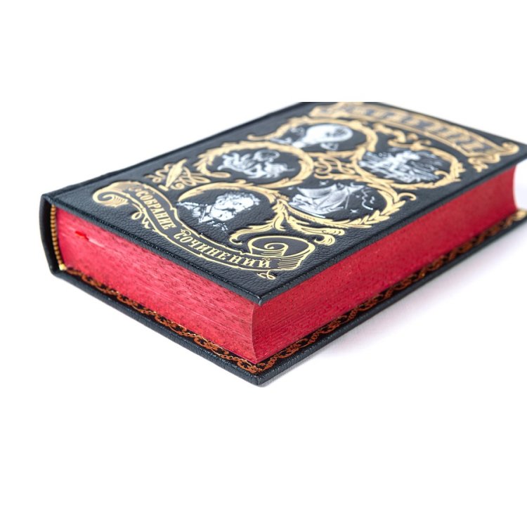 Книги в кожаном переплете Жюль Верн - Собрание сочинений в 12 томах BG8802S, фотография обреза книги