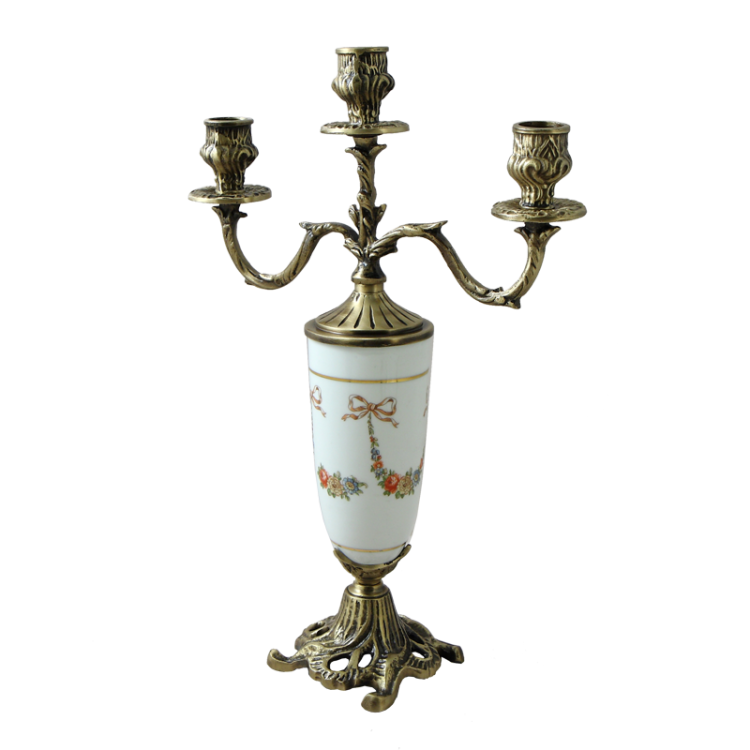 Канделябр на 3 свечи Триумфато, цвет антик Bello De Bronze BP-14070-A