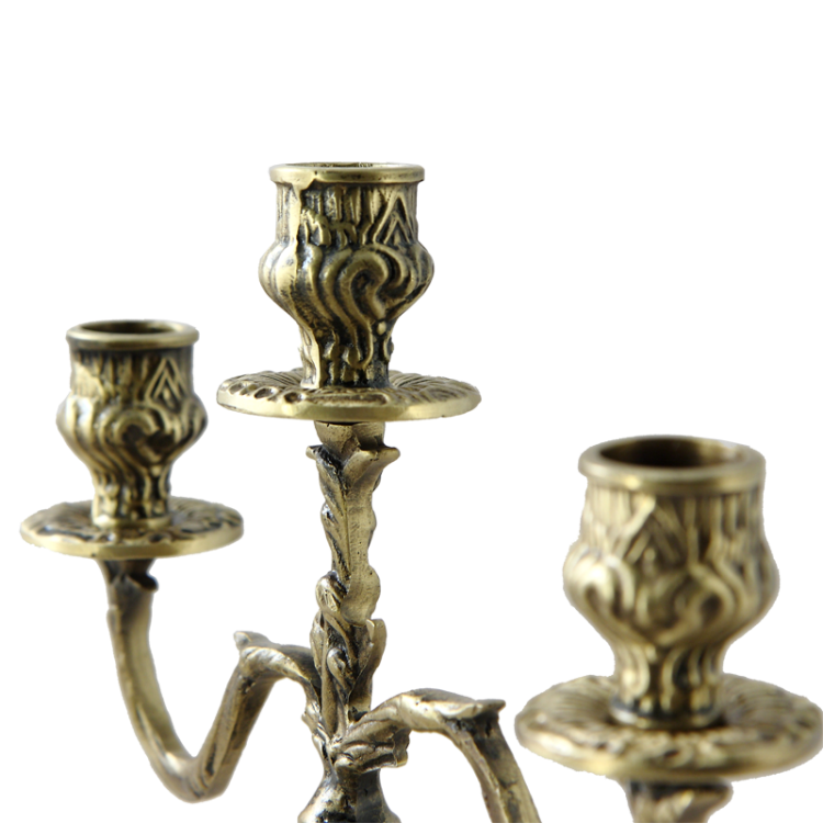 Канделябр на 3 свечи Триумфато, цвет антик Bello De Bronze BP-14070-A, фотография рожков