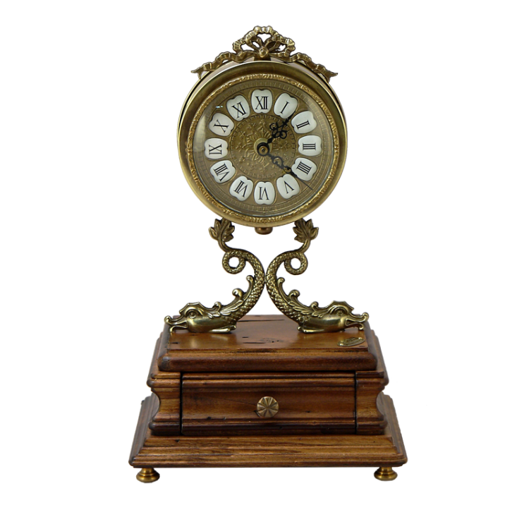 Деревянные настольные часы с ящиком Capanni FC-3719