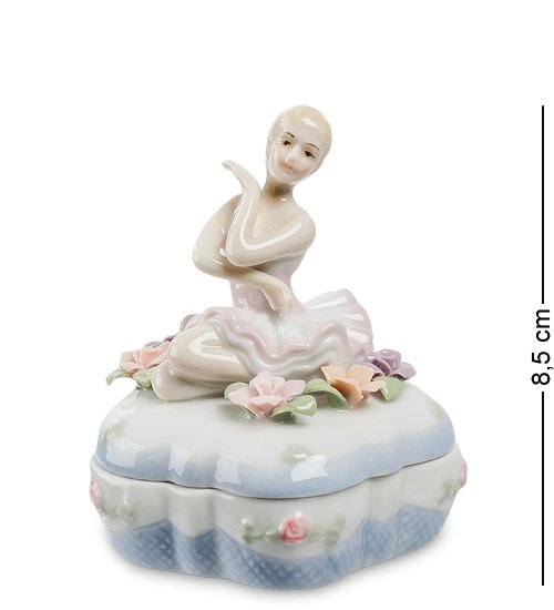 Шкатулка из керамики Балерина в Цветах Pavone CMS-19/23