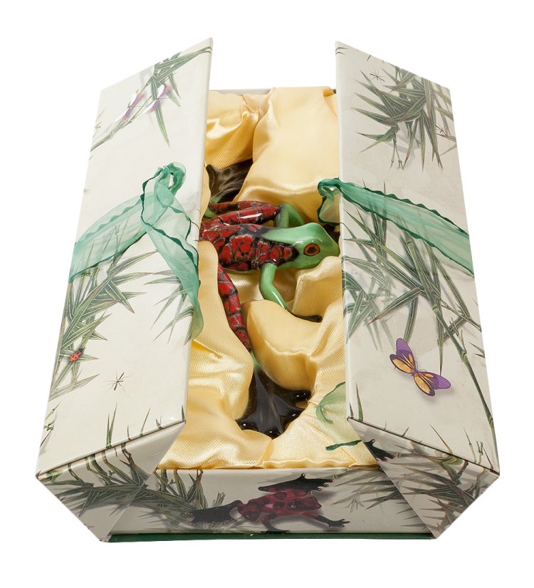 Фигурка из фарфора Гималайская Лягушка Pavone JP-32/ 8, упаковочный вид