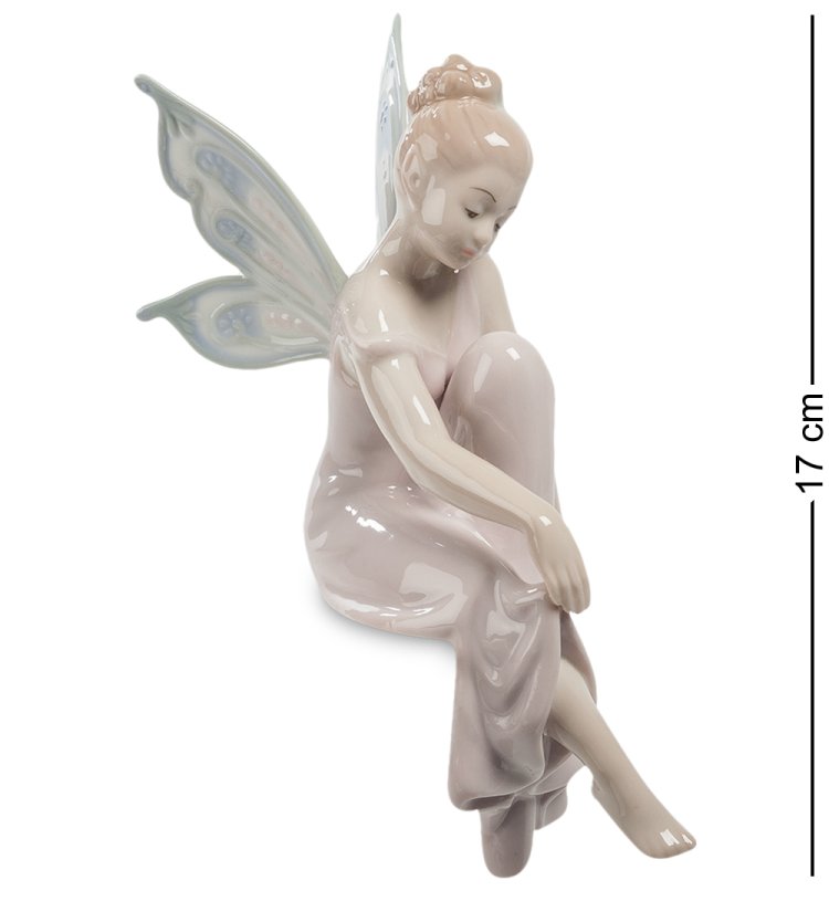 Фарфоровая Фигурка на полку Фей в длинном платье Pavone JP-49/10