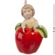 Колокольчик из керамики Девочка-яблочко CMS-36/ 2