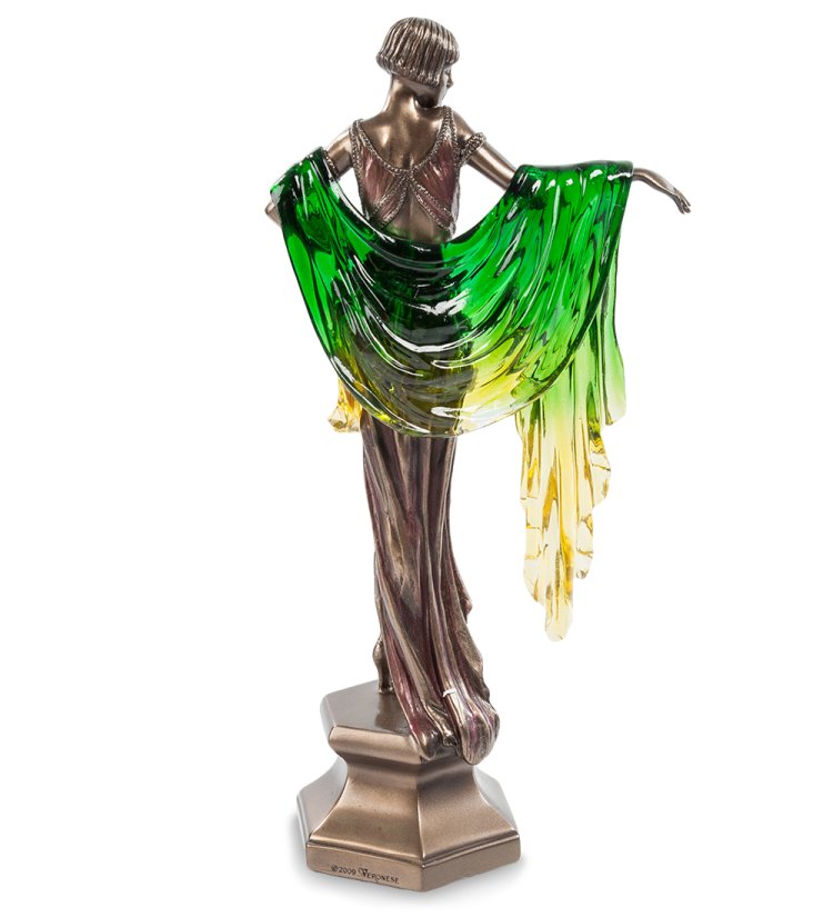 Статуэтка Леди с палантином Veronese WS-452, оборотная сторона