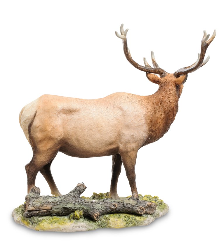 Статуэтка Лось - Лесной Гость Veronese WS-846, оборотная сторона