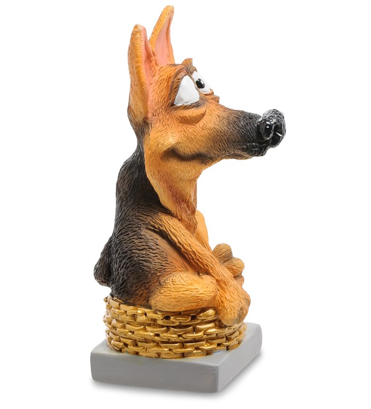 Статуэтка Собака Немецкая овчарка The Comical World of Stratford RV-906, вид профиль