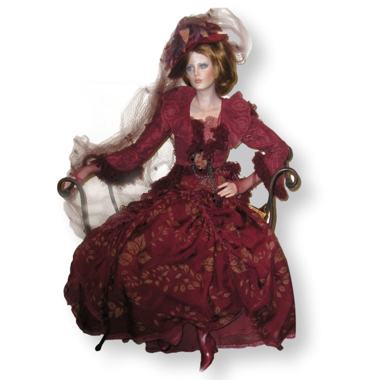 Фарфоровая Статуэтка кукла Тициана