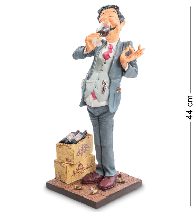 Статуэтка Сомелье ценящий вино - The Wine Taster Forchino FO-85528