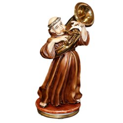 Статуэтка из фарфора Монах с тромбоном