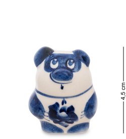 Фигурка маленький Винни Пух Голубая гжель