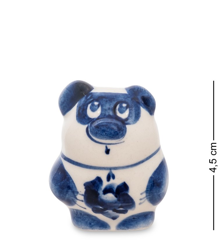 Фигурка маленький Винни Пух Голубая гжель ГЛ-127