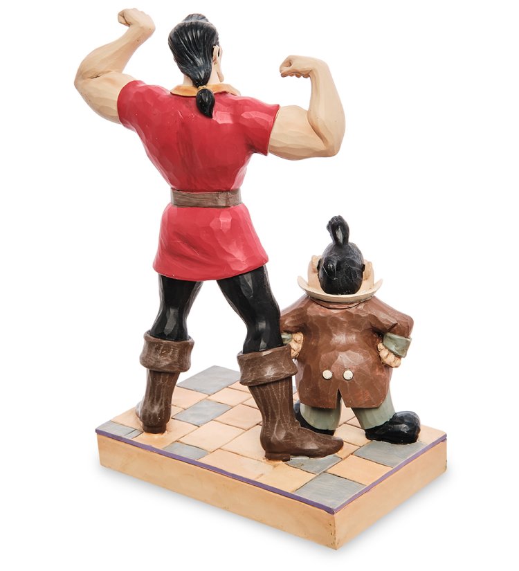 Статуэтка Гастон и Лефу - Красавица и чудовище Disney Traditions 906753, оборотная сторона