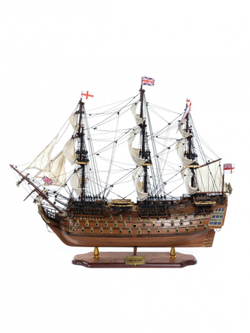 Модель парусного корабля HMS Victory (Виктори) HQ-03, вид профиль