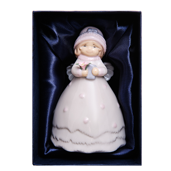 Статуэтка из фарфора Девочка Снежинка Pavone JP-06/ 8, упаковочный вид