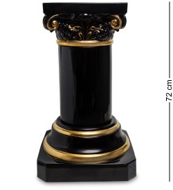 Керамическая колонна Афины, черная высота 72 см