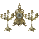 Каминные часы Лимож из бронзы с канделябрами, золотые  Bello De Bronze BP-95620