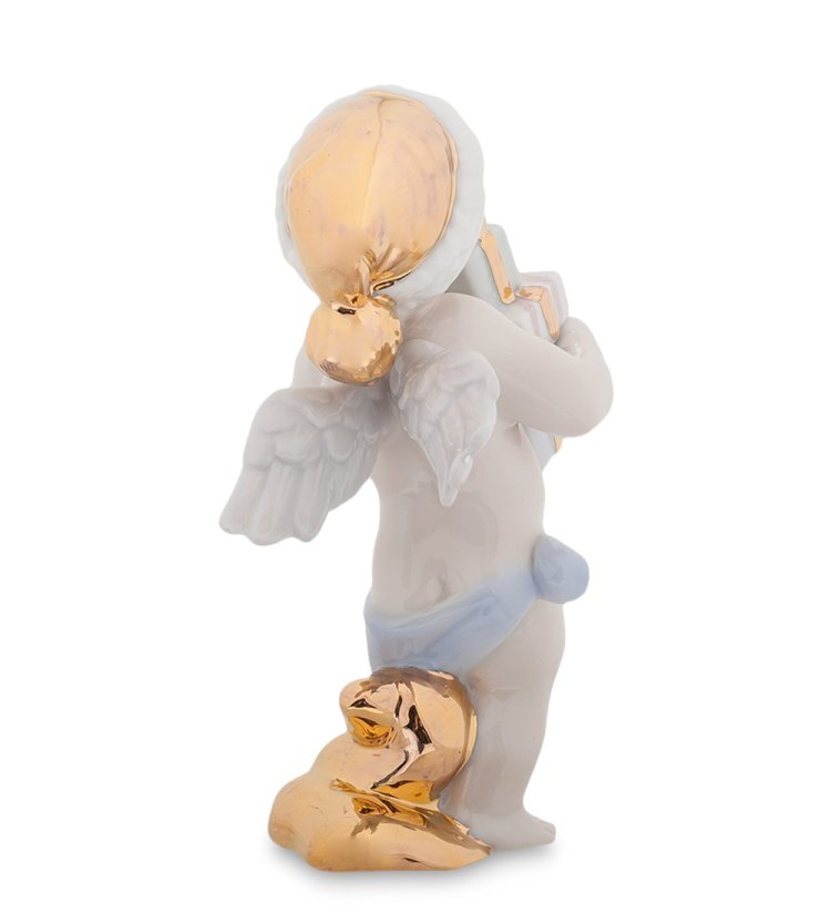 Статуэтка из фарфора Ангел с подарками Pavone JP-47/ 2, фотография со спины