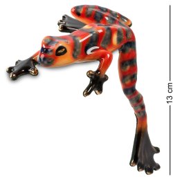 Фигурка из фарфора Лягушка-Красный Хамелеон