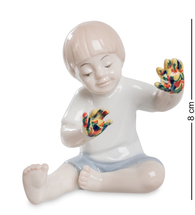 Фигурка из фарфора Мальчик Юный художник Pavone JP-50/ 1