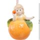 Колокольчик из керамики Девочка-апельсинка CMS-36/ 3