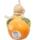 Колокольчик из керамики Девочка-апельсинка CMS-36/ 3, оборотная сторона